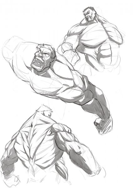 Скетчи Халка