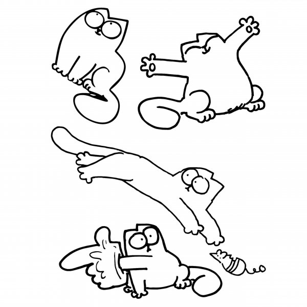 Симонс Кэт раскраска