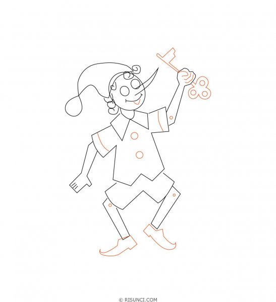 Рисование Буратино