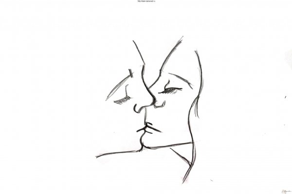 Нарисовать поцелуй поэтапно