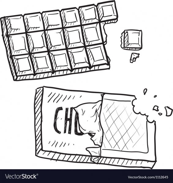 Эскиз шоколадки