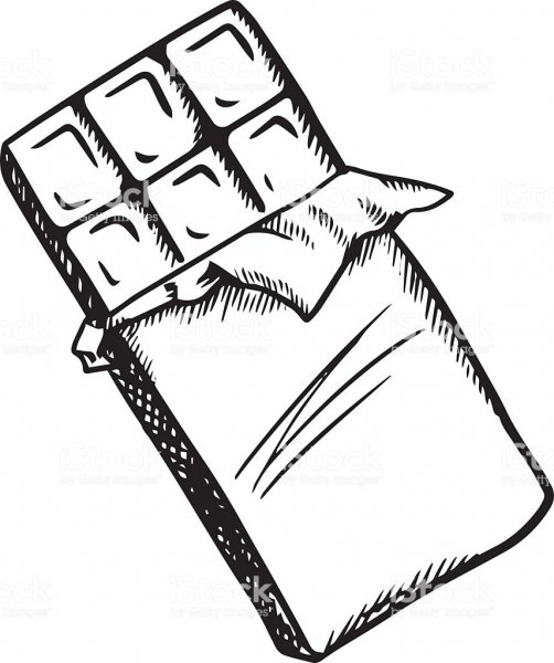 Срисовать шоколадку