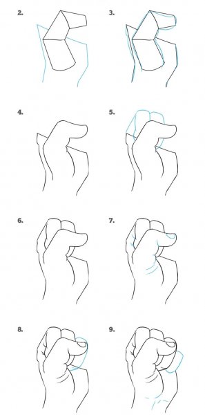 Нарисованный кулак