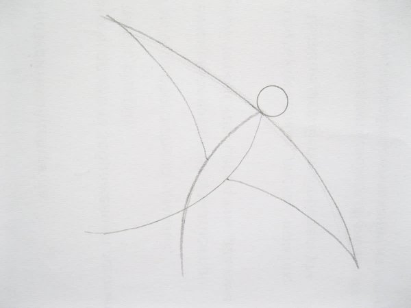 Поэтапное рисование ласточки