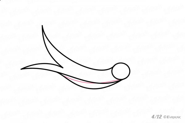 Нарисовать ласточку карандашом поэтапно для детей