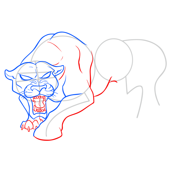 Урок рисования пантеры