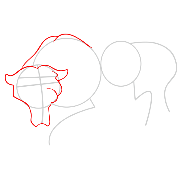 Рисование по шагам карандашом пантера