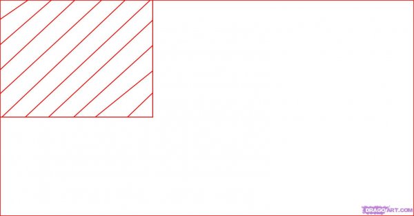 Белый флаг рисунок линиями