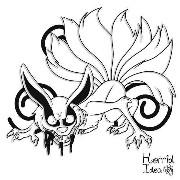 Девятихвостый Лис курама Чиби