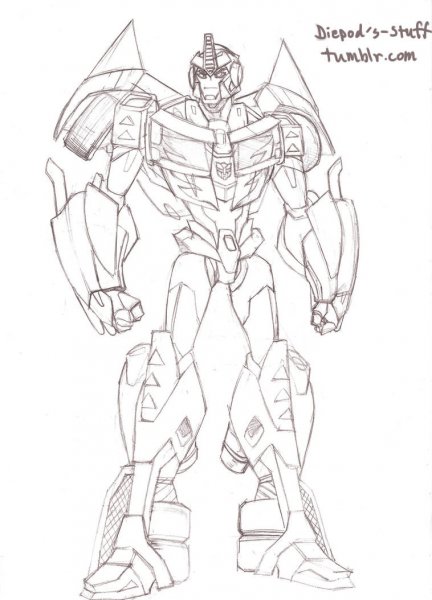 Как нарисовать джаза из трансформеров