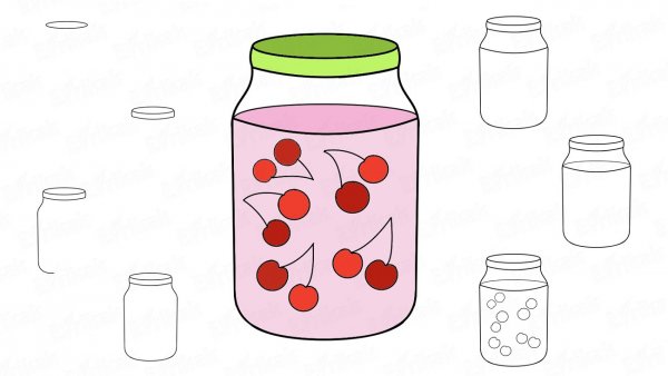 Рисование банка с Компотом