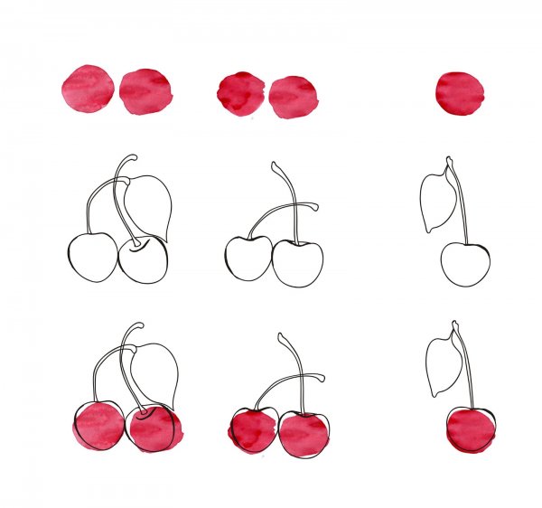 Рисование Вишенки