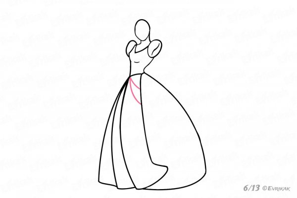 Платье Золушки поэтапно