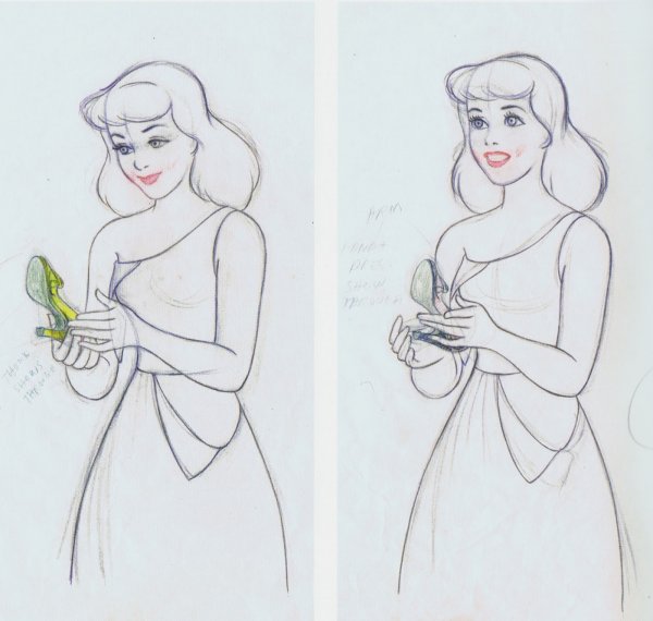 Рисунок пошагово Золушка