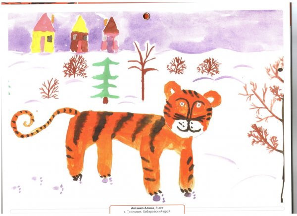 Рисование тигр подготовительная группа