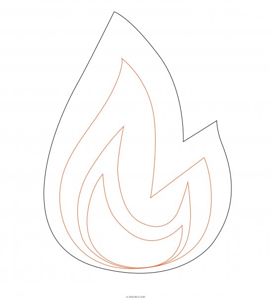 Огонь рисунок