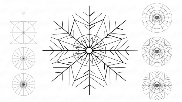 Снежинка рисунок