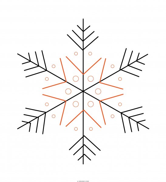 Рисование снежинки