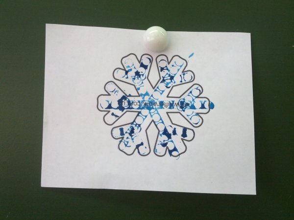 Рисование занятие Снежинка