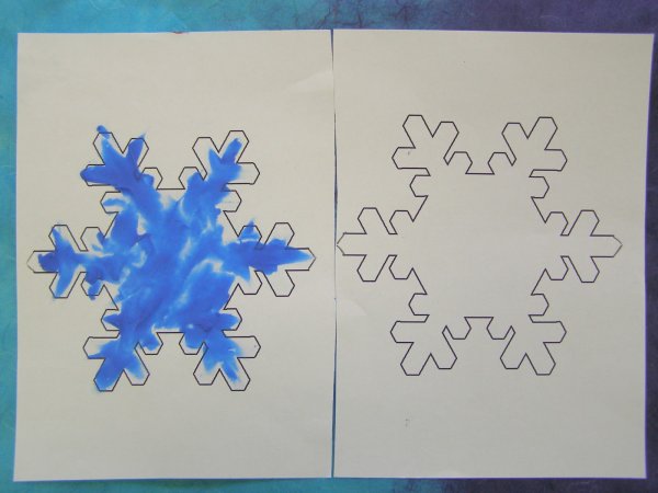 Как рисовать снежинки фото