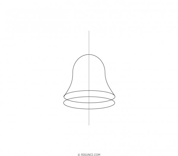 Поэтапное рисование колокола