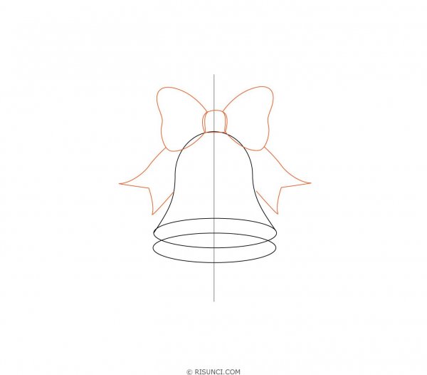 Рисуем колокольчик поэтапно