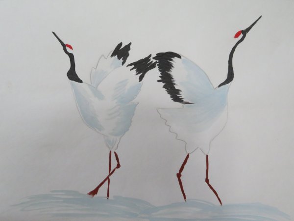 Черный Аист раскраска