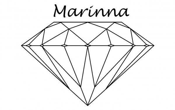 Бриллиант схематично