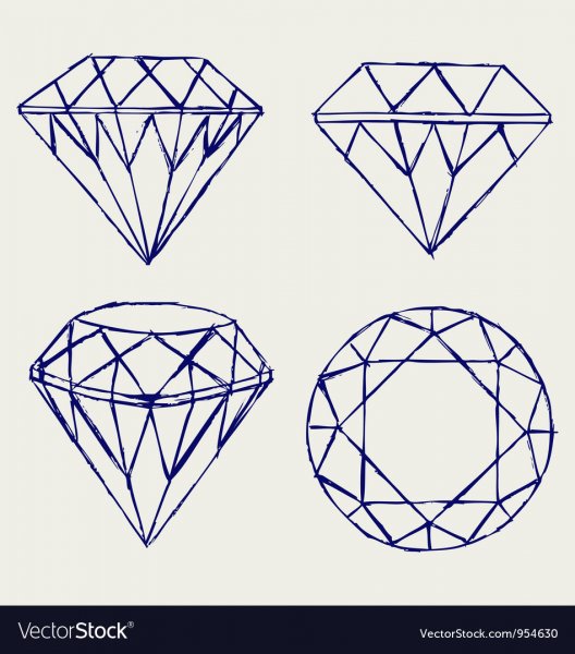 Нарисовать граненый Алмаз