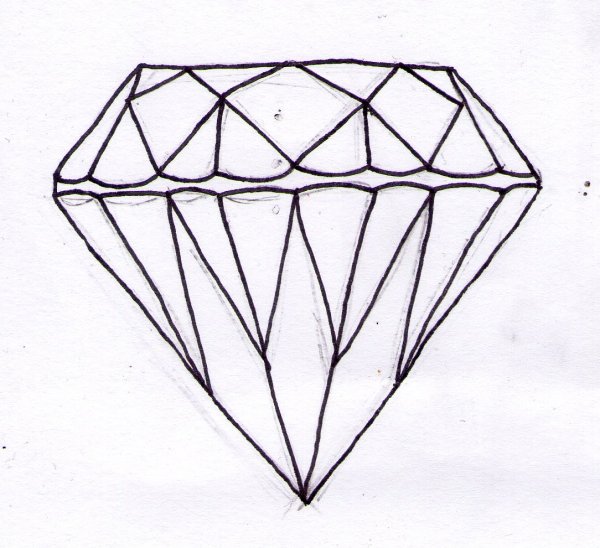 Алмаз скетч карандашом