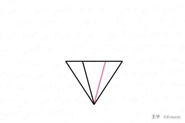 Алмаз нарисовать тупой угол