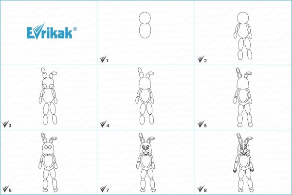 Как нарисовать Бонни схема