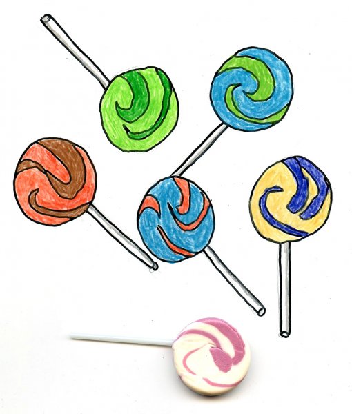 Рисование леденца