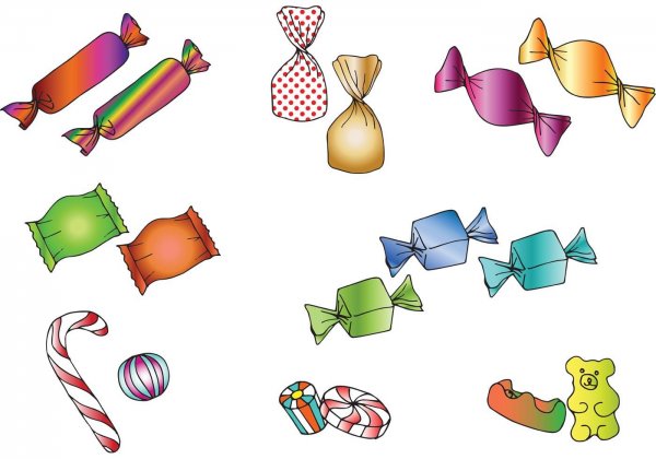 Конфеты иллюстрация