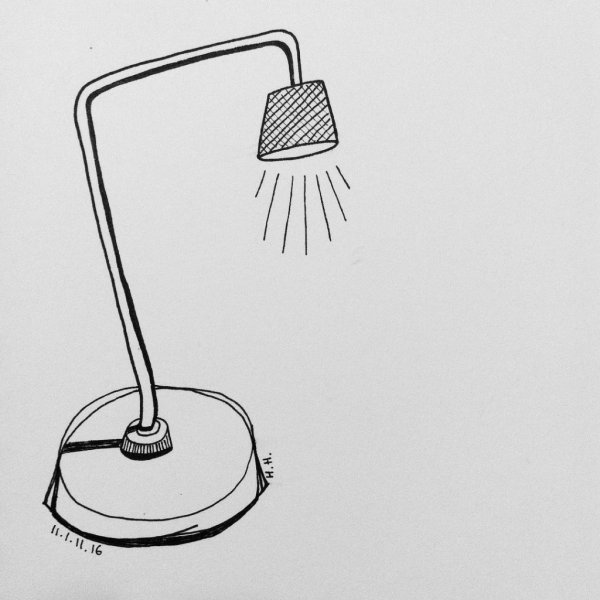 Круговая лампа рисунок