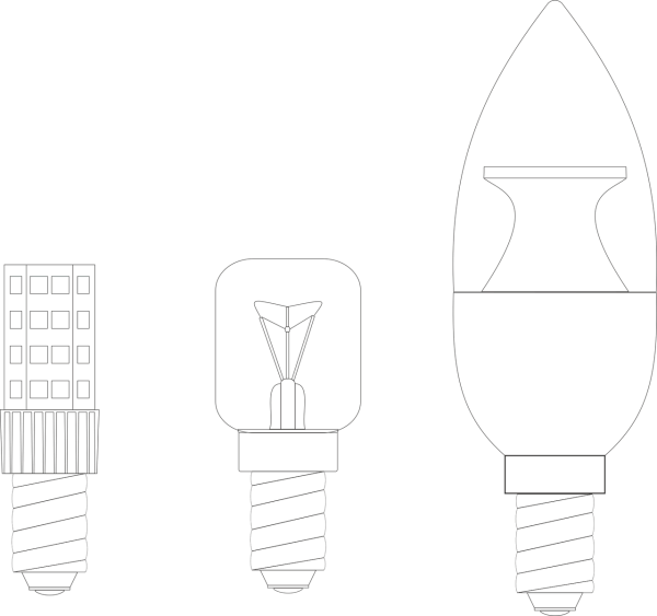 Лампочка нарисованная