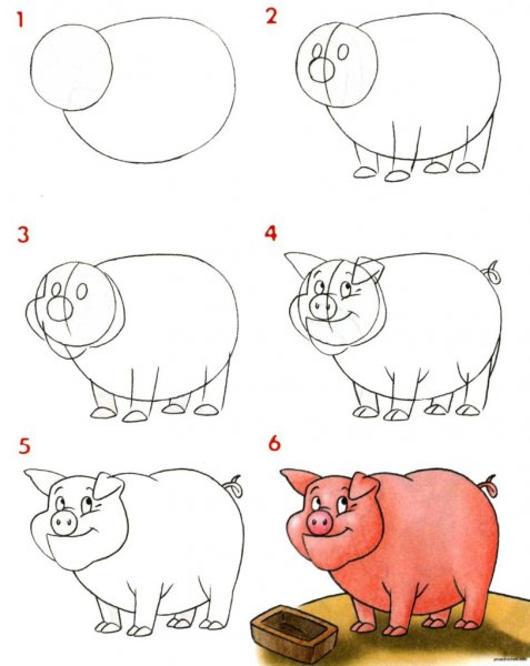 Поэтапные рисунки