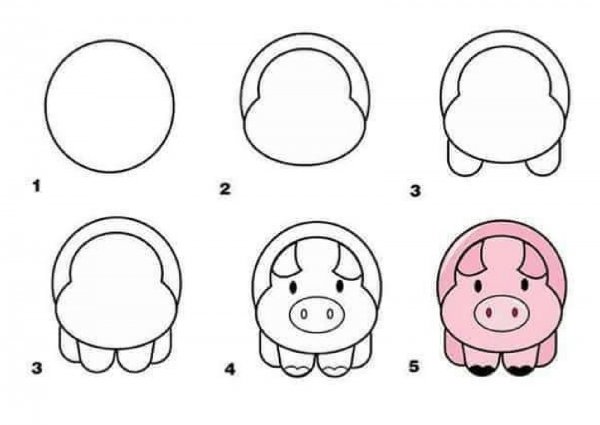 Поэтапные рисунки для детей 5-6 лет