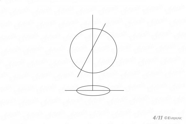 Нарисовать Глобус карандашом поэтапно