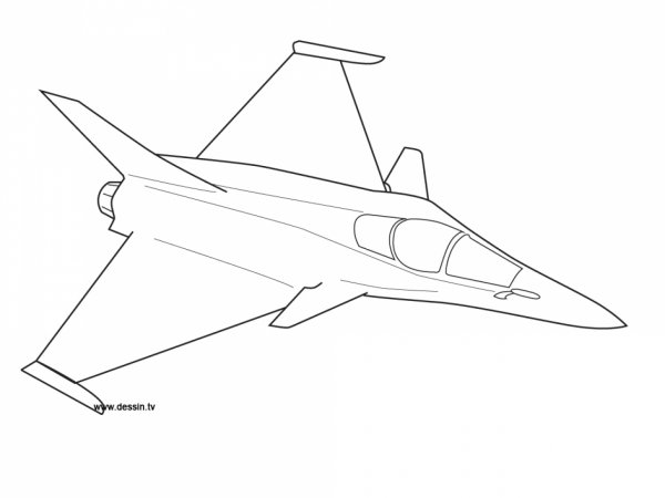Самолёт рисунок карандашом