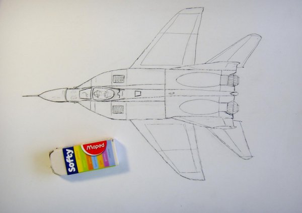Миг 29 карандашом
