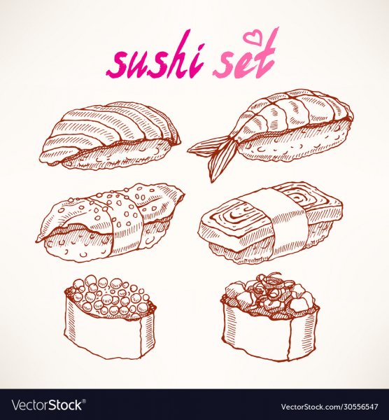 Суши эскиз