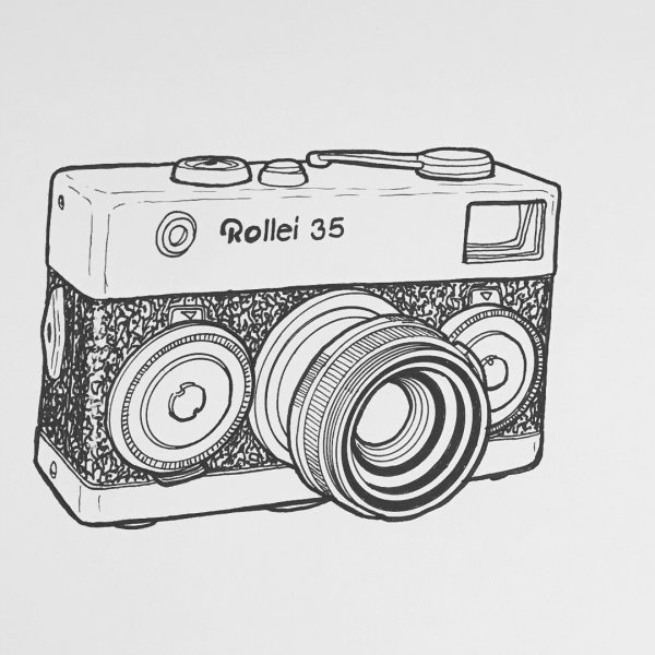 Фотоаппарат эскиз