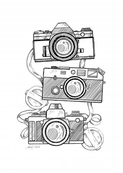 Фотоаппарат эскиз