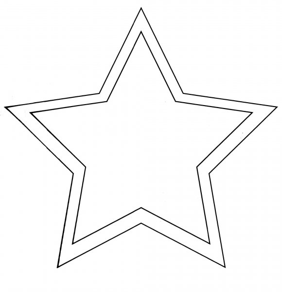 Контурное изображение звезды