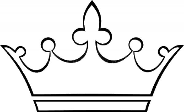 Корона принцессы трафарет