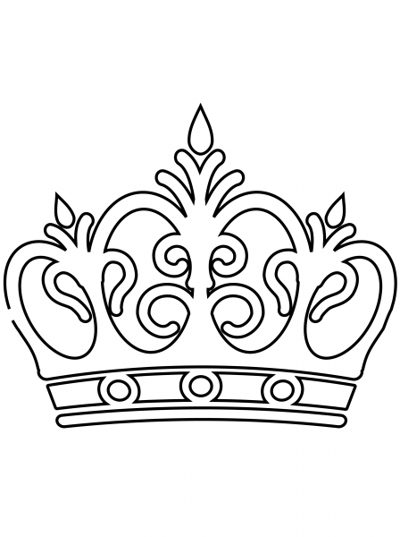 Трафарет царской короны