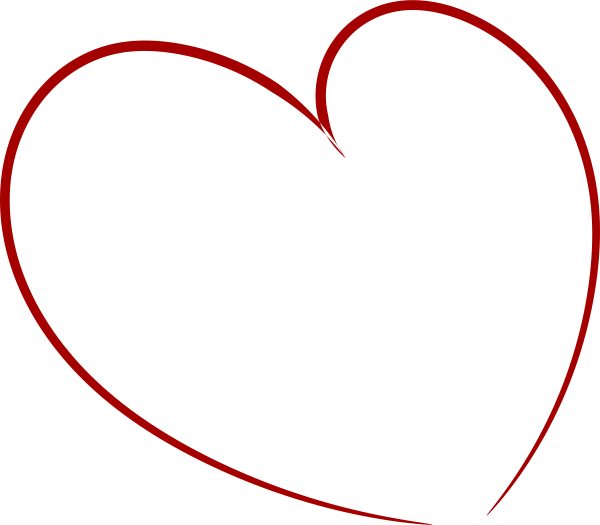 Сердечко контурное