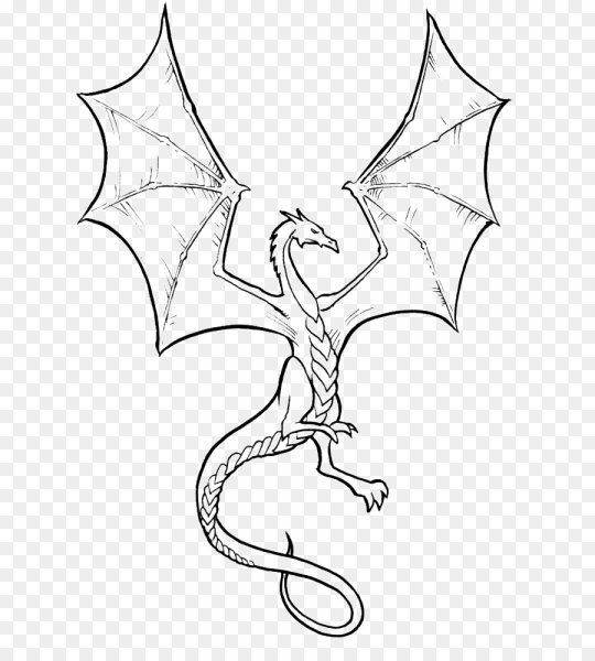 Дракон рисунок карандашом