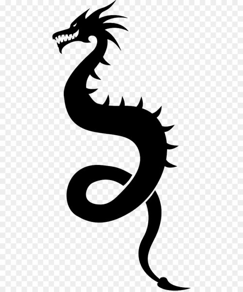 Силуэт дракона